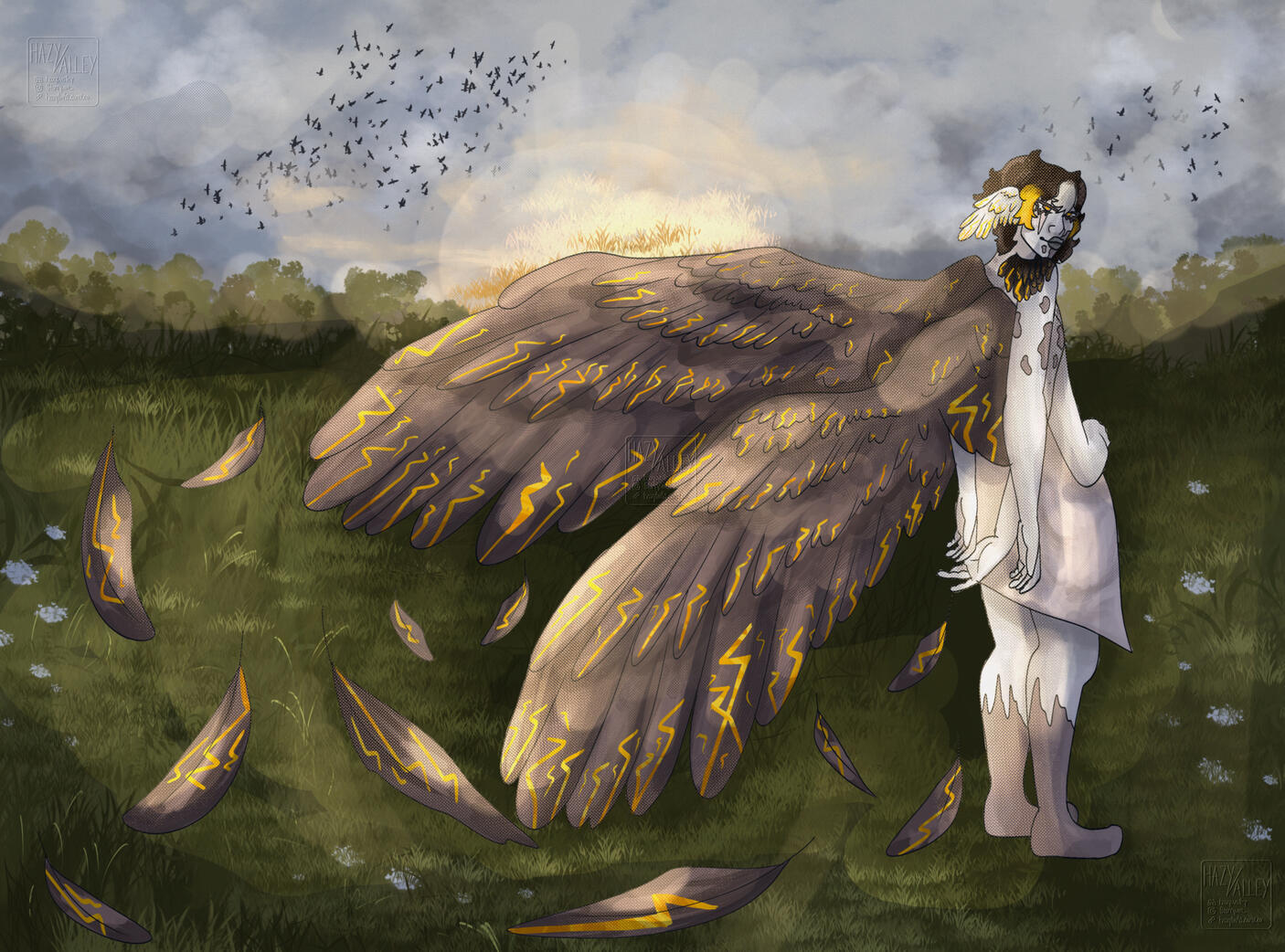 Full body rendered scene