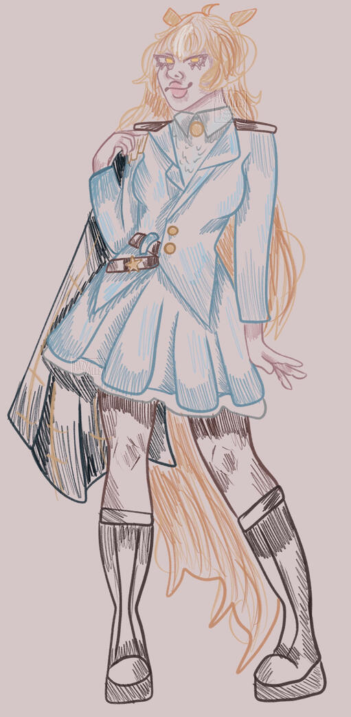 full body sketch (oc cred:tillsbulletshell)