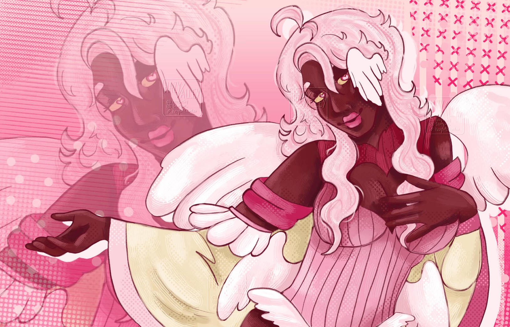 rendered half body (oc cred:coffinprinz)